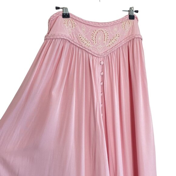 Fillyboo Pink Boho-Style Embroidered Maxi Skirt, 2 Tall - Picture 4 of 11